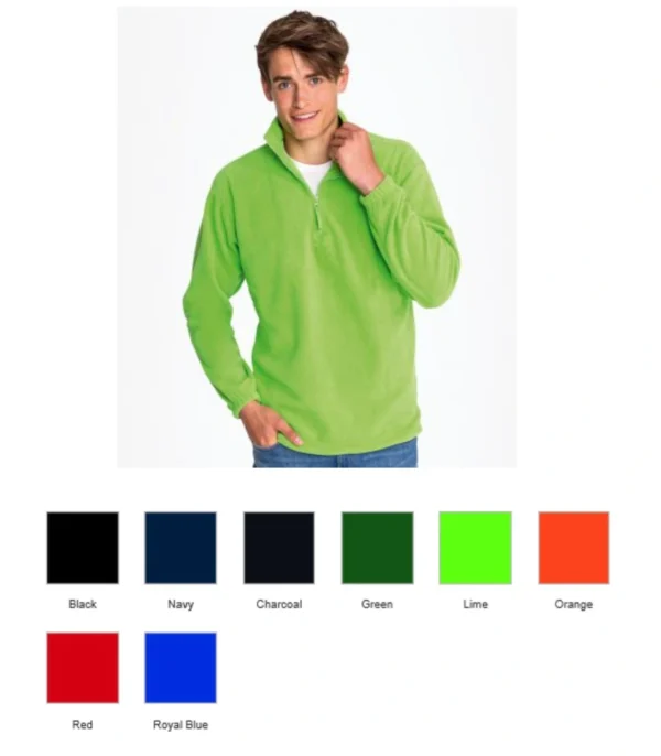 Sol's 56000 Ness Zip Neck Fleece